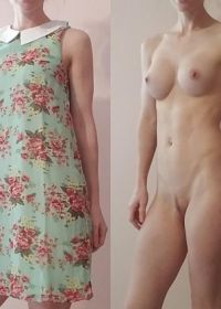 Девушки в одежде и без одежды