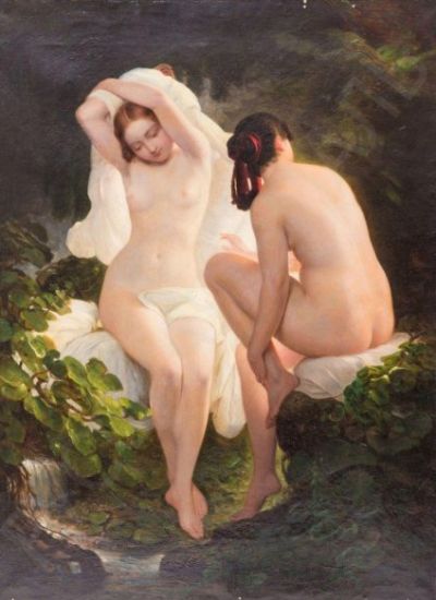 Купальщицы ню