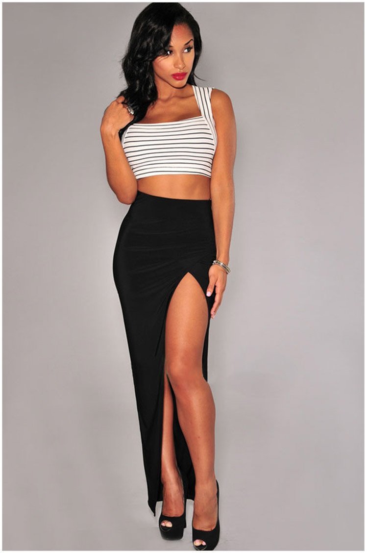 Юбка с разрезом