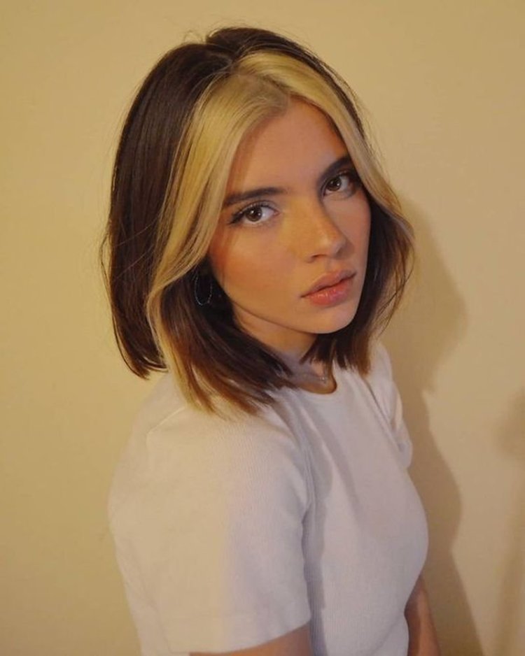 Стрижка Лонг Боб блонд