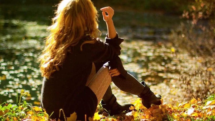 Блондинка осень