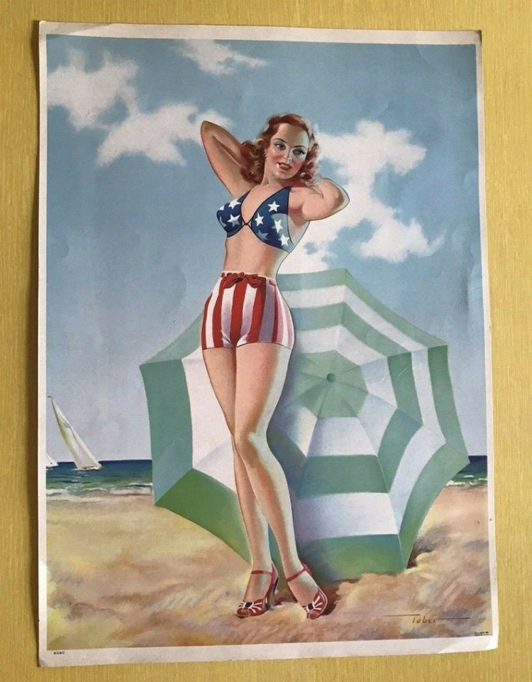 Пин ап иллюстрации Джила Элвгрена