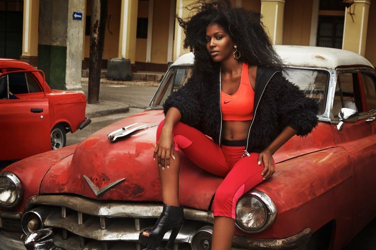 Кубинские красотки на пляже