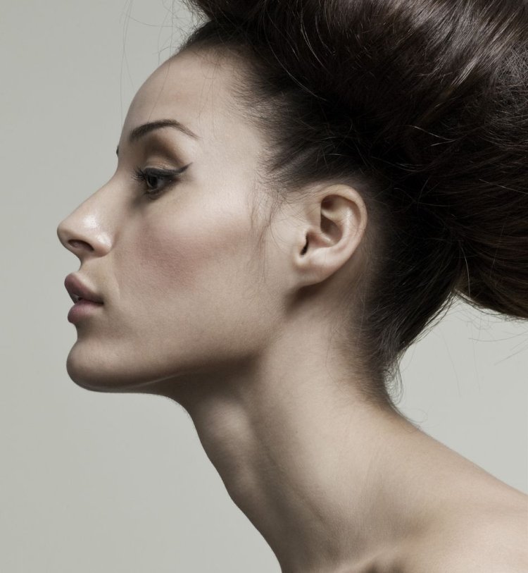 Длинный нос макияж в профиль