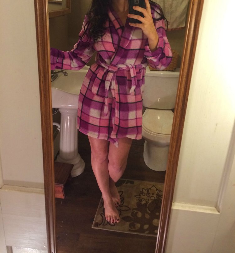 Селфи в домашней одежде