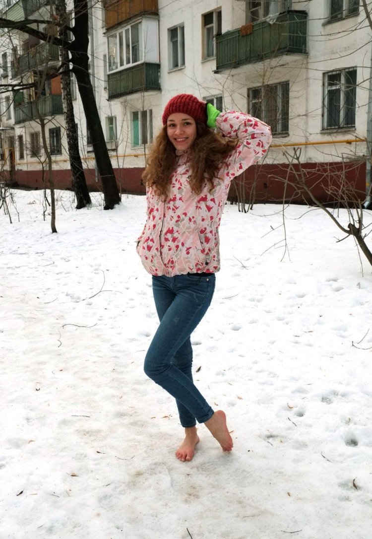 Босиком зимой Москва