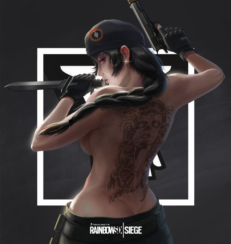 Rainbow Six Siege Caveira Art