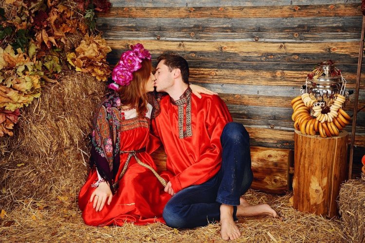 Фотосессия в русском стиле