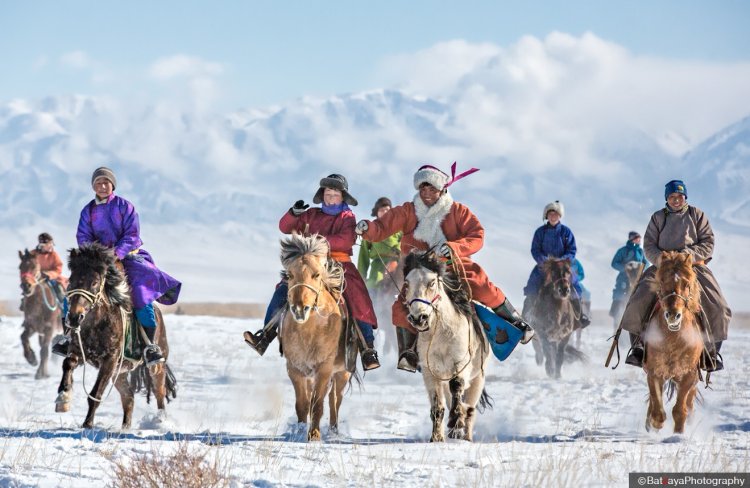 Зима Улан-Батор, Монголия