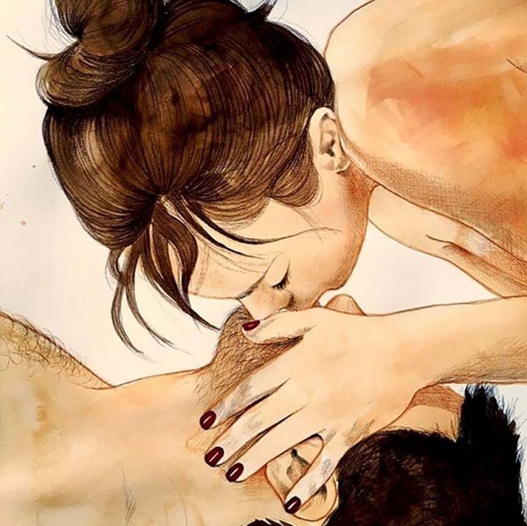 Любовь и поцелуи в кровати