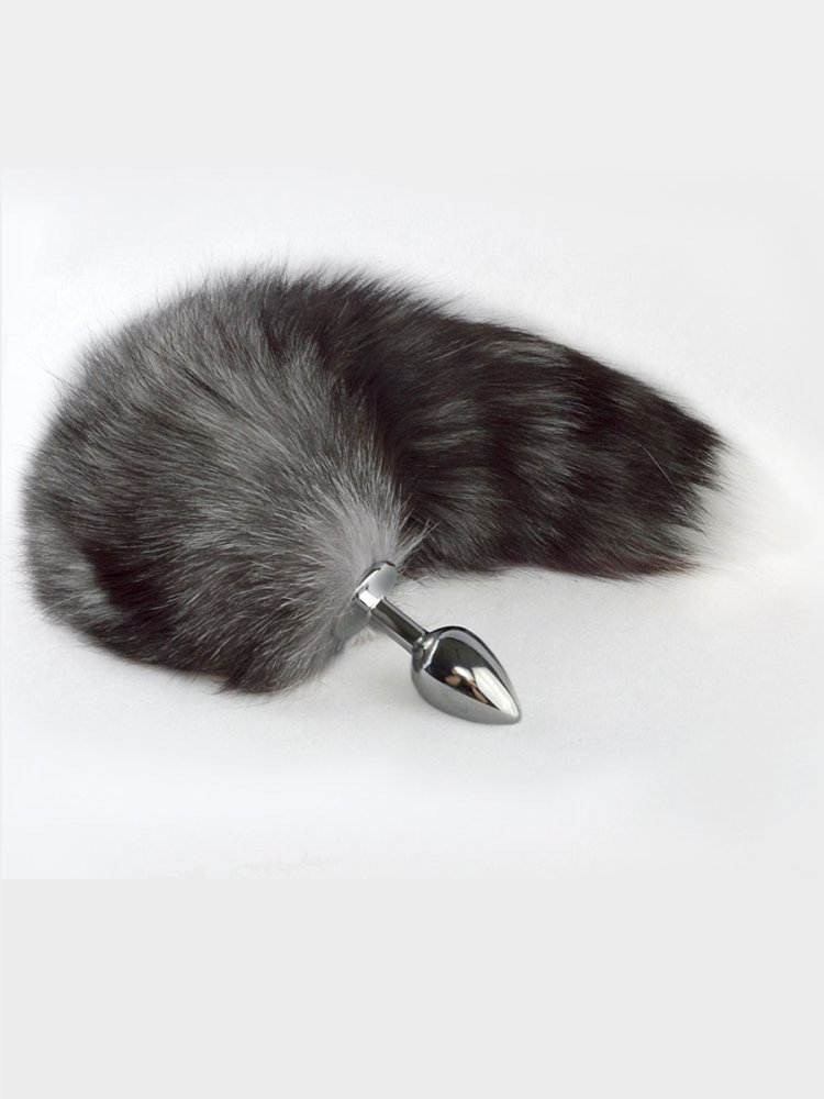 Orion анальная пробка с меховым хвостиком 509930 12 см