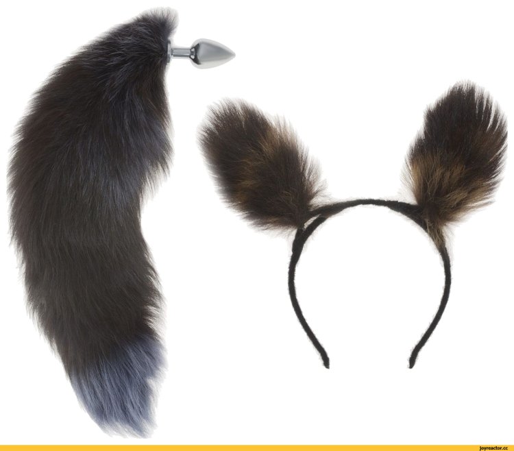 Анальный хвостик с ушками