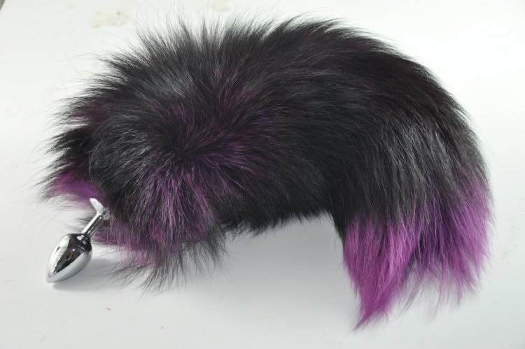 Анальный хвостик фиолетовый