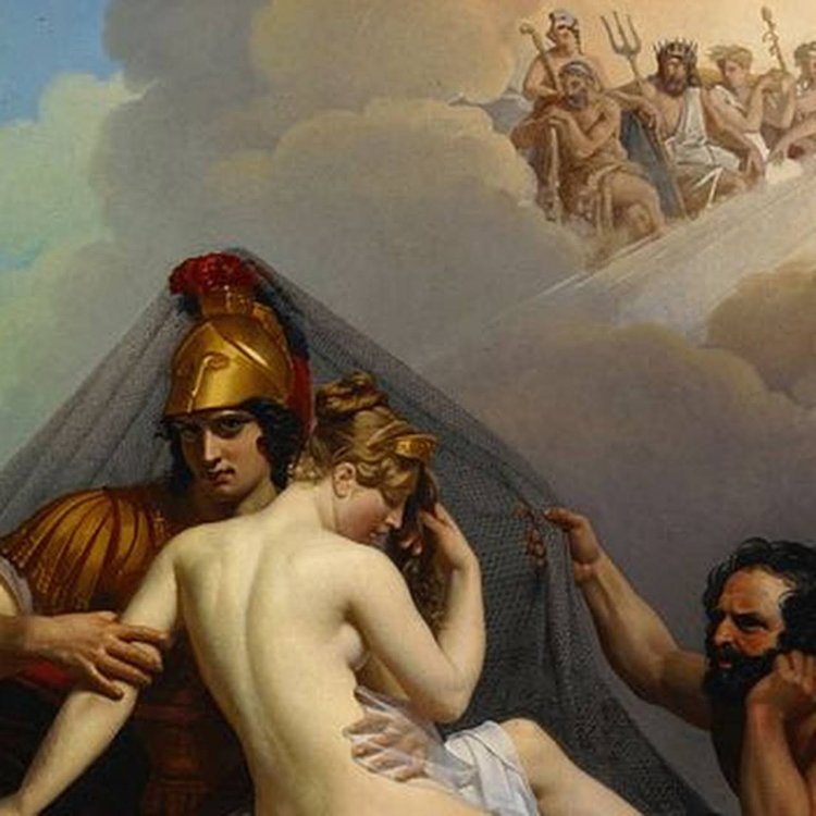 Александр шарль гильмо — афродита и арес, обнаруженные гефестом