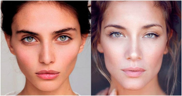 Макияж для широкого носа