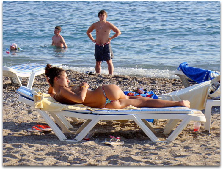 Турция пляж девушка