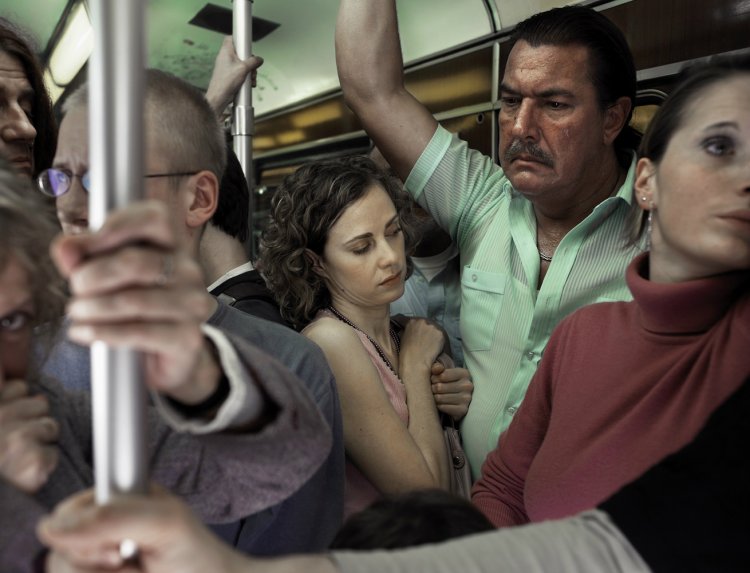 Женщина в маршрутке