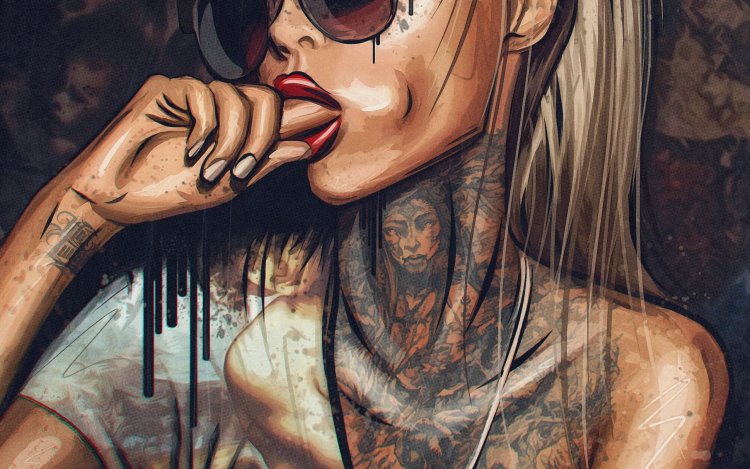 Дерзкая брюнетка