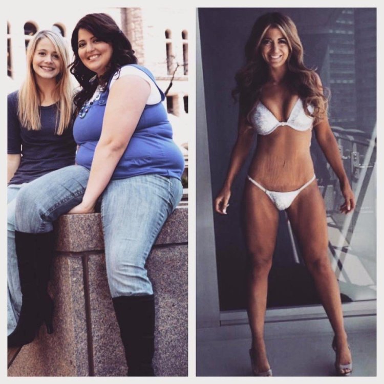 Девушки после набора веса