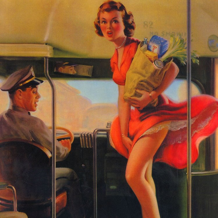 Девушка в трамвае