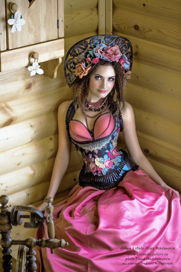 Фотосессия в стиле русской красавицы