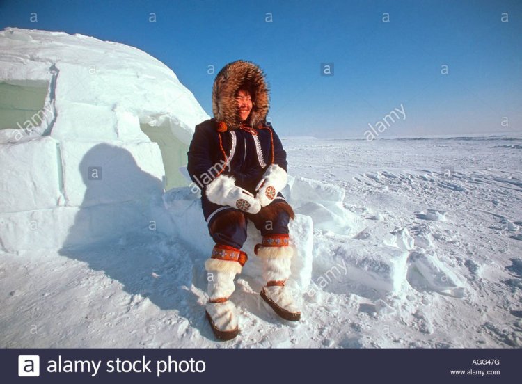 Семья эскимоса Аляляуна. Поселение Имтук.