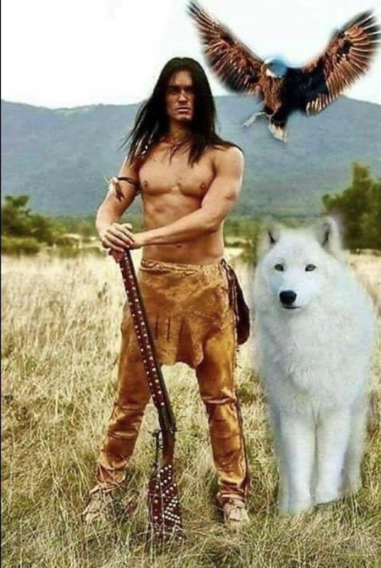 Индеец красивый