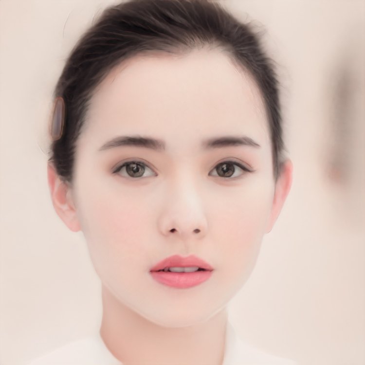 Кореянка с узкими глазами