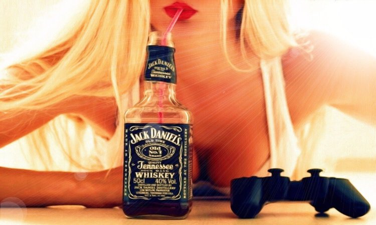 Art Джек Дэниэлс девушка