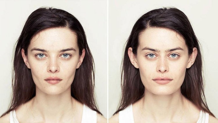 Белла Хадид симметрия лица