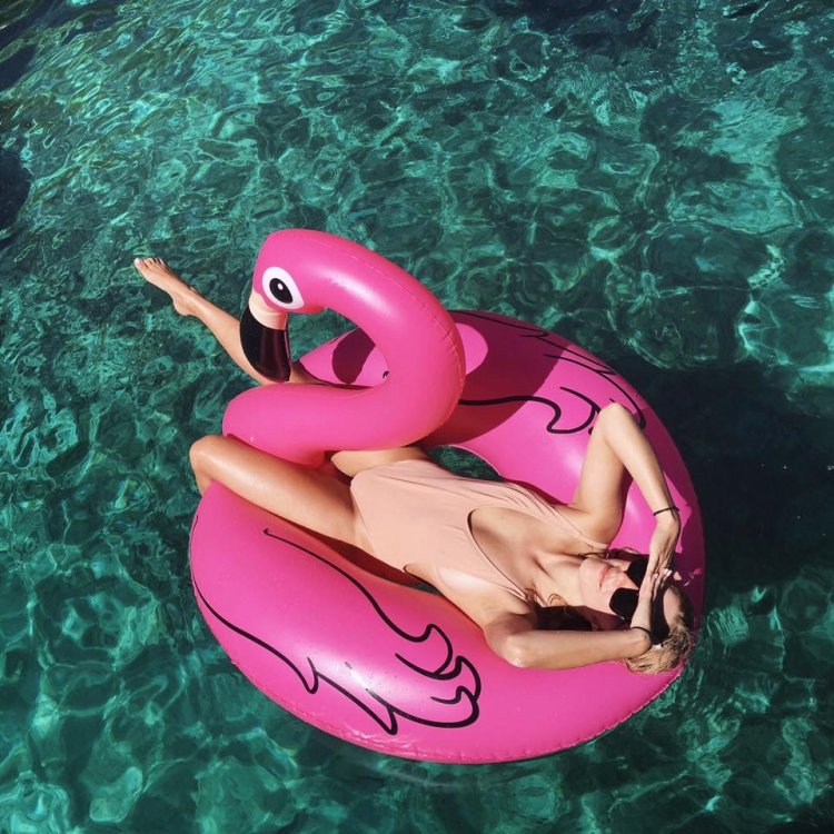 Амонг АС надувной круг Фламинго