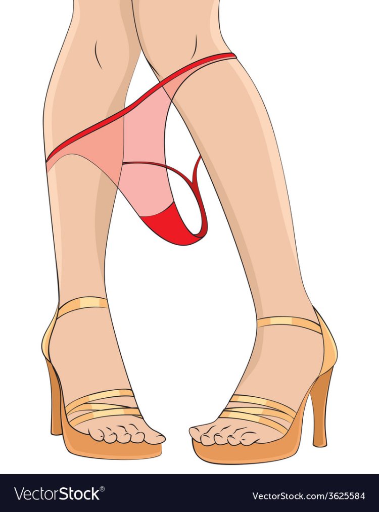 Спущенные трусики и туфли