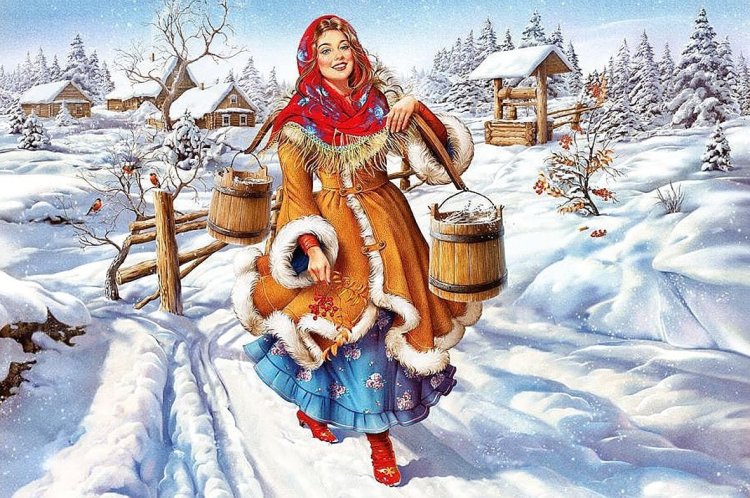 Бабка с ведрами