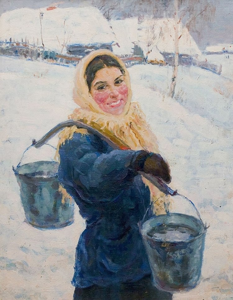 Девушка с коромыслом