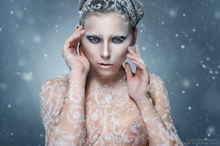 Новогодний макияж ню