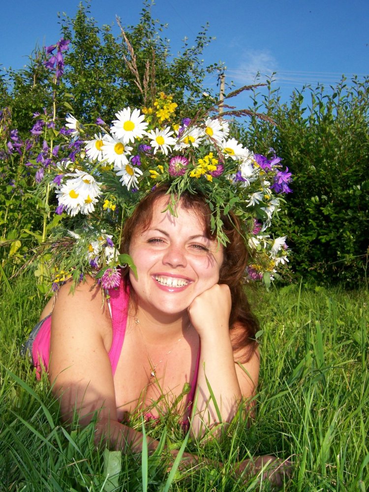 Женщина на даче