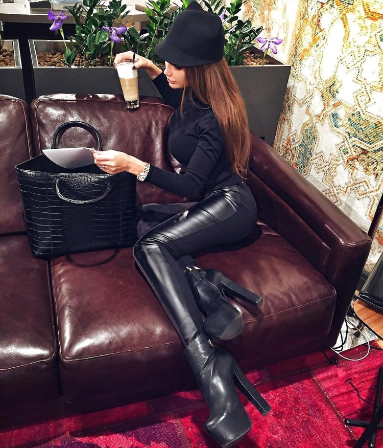 Мария Дорошина Leather Leggings