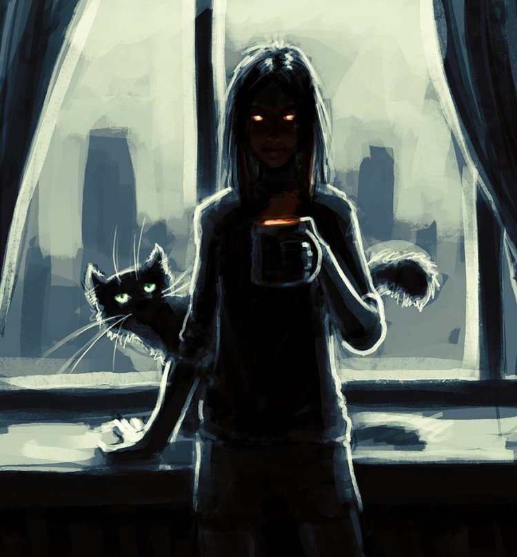 Аниме брюнетка с каре