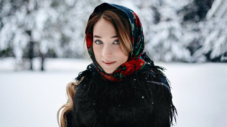 Зимний портрет девушки