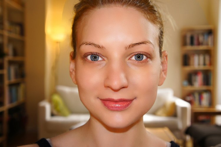Лицо женщины без косметики
