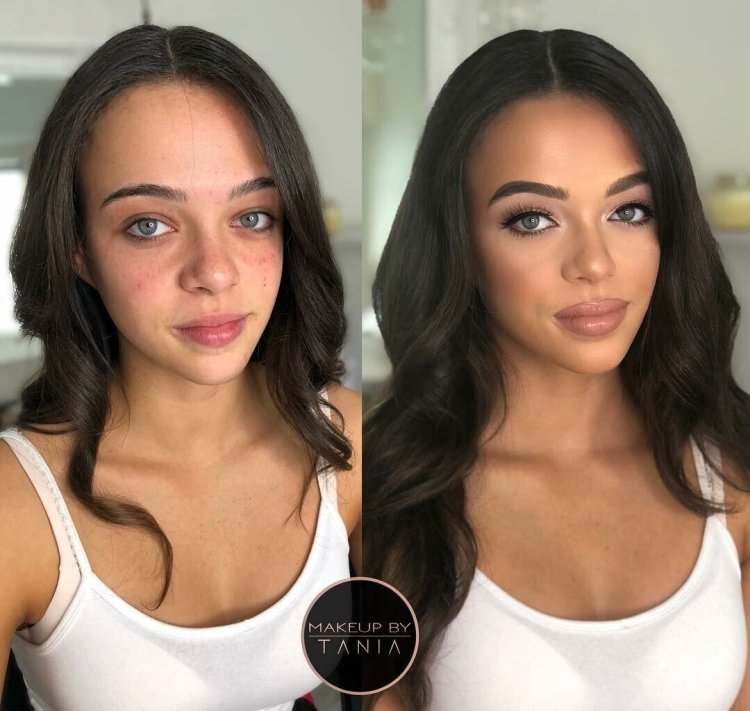 Красивые девушки до и после