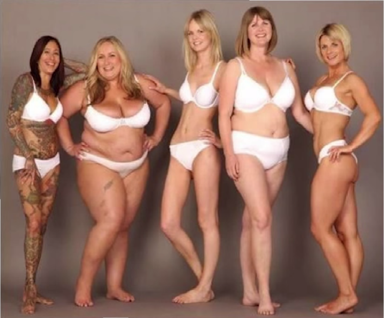 Нормальная фигура девушки