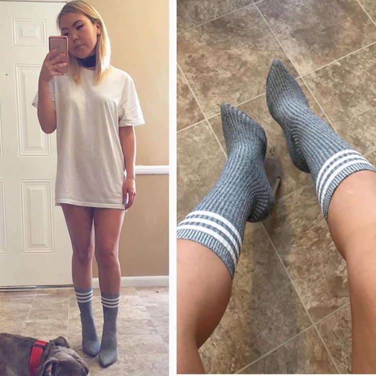 Носки поверх туфель