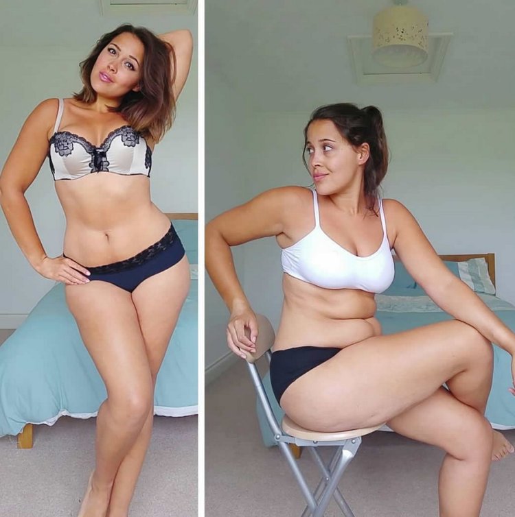 Толстая девушка арт