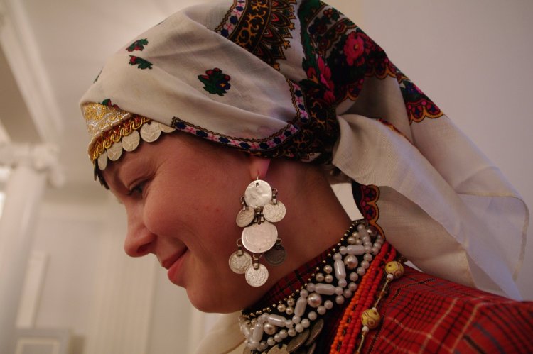 Марийский головной убор Шарпан