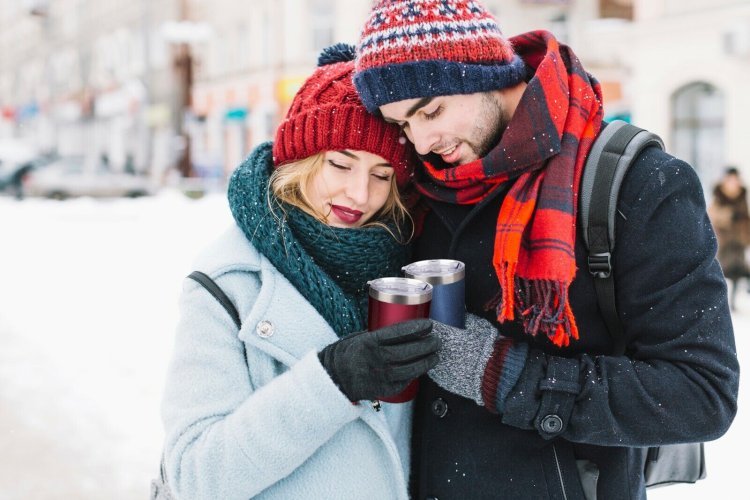 Пара зимой
