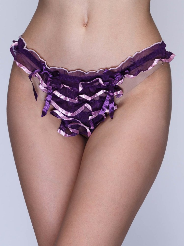 Сиреневые трусы женские