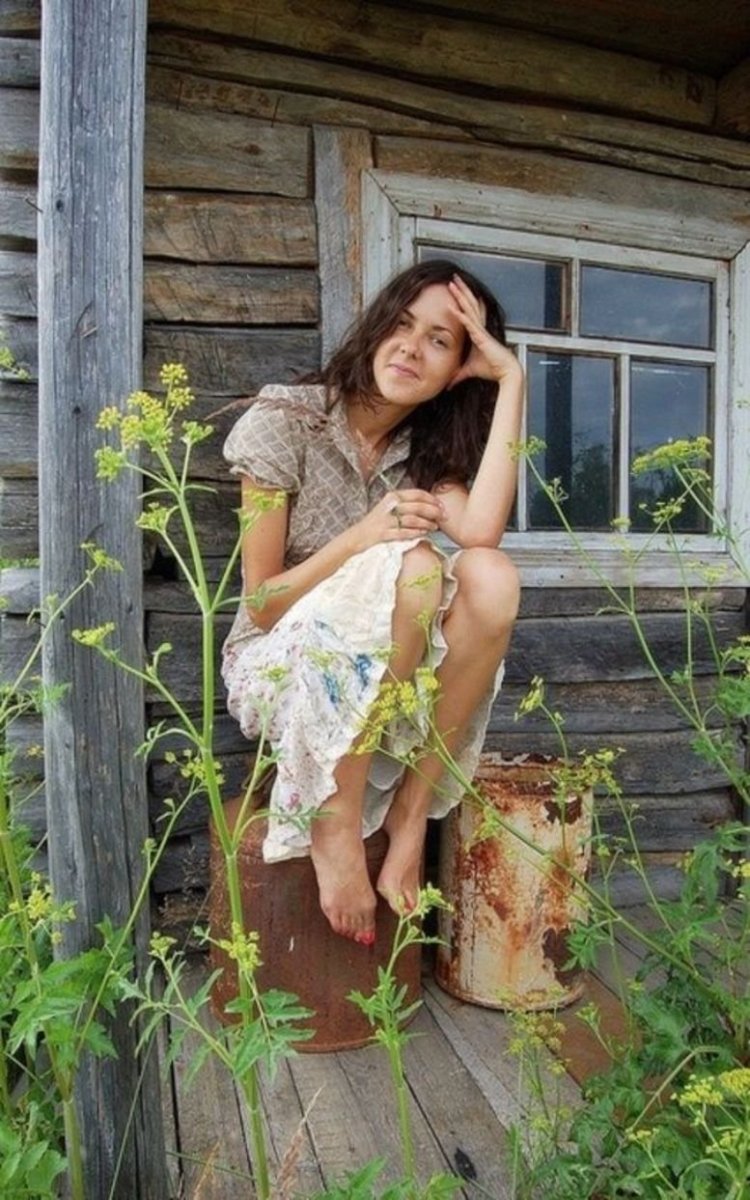 Девушки в деревне