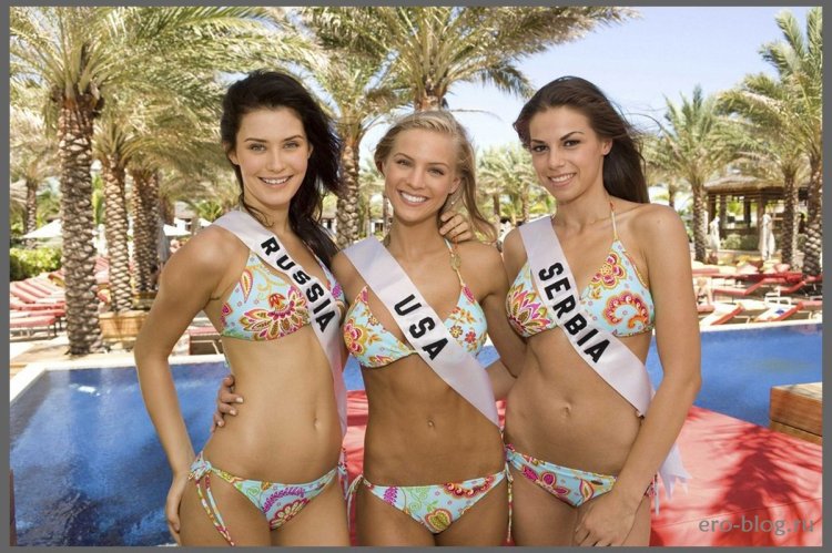 Конкурсантки Мисс Вселенная бикини