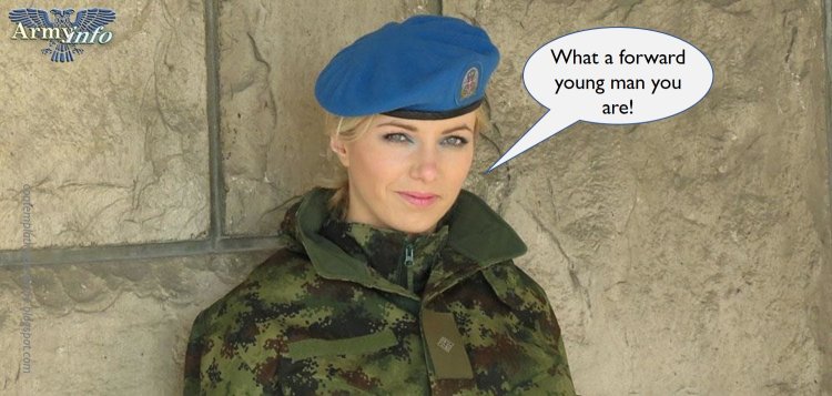 Сербские девушки в армии